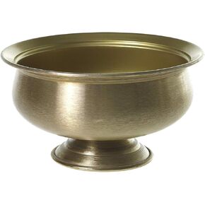 Fiona Metal Gold Compote for Plant and Flowers| Modern Bowl Decor for Home or Office l Indoor and Outdoor Vase for Any Event Decorations (8.25"x 4.5") (72200)