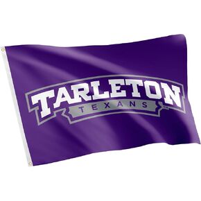 Desert Cactus Tarleton State University Flag TSU Texans Bleed Purple Banners 100% Polyester Indoor Outdoor 3x5 feet Flags (Style 1)
