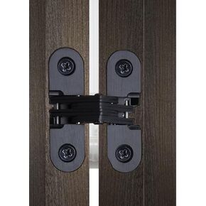 Simple Concealed Hinge of Cabinet Door, zinc Alloy Concealed Hinge Suitable for Various Types of Concealed Doors (60.4mm*12.8mm)