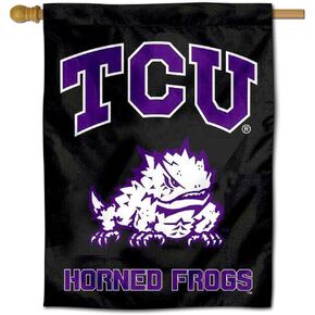 TCU Horned Frogs Black Banner House Flag