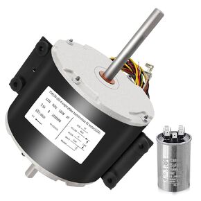 3315332.005 RV Ac Fan Motor, RV Air Conditioner Condenser Fan Motor Compatible with genteq F48AF70A61, Compatible with Dometic Brisk Air II B57915 B59146 B59186 B59196 B59516 B59530, 1/5 HP, 3-Speed