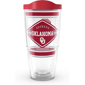 Tervis Oklahoma Sooners - First String Made in USA Double Walled Insulated Tumbler Travel Cup Keeps Drinks Cold & Hot, 10oz, Classic