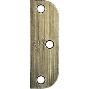 Hinge Blanks for Door Hinges, Satin Nickel, Filler Plates, 3.5 Inch with 5/8 Inch, 3 Pack