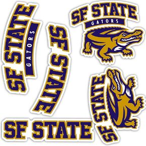 Desert Cactus San Francisco State University Sticker SFSU Gators Stickers Vinyl Decals Laptop Water Bottle Car Scrapbook T2 (Type 2)