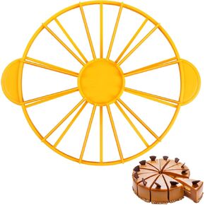 Cake Portion Cutter Cake Divider Cheesecake Slicer Cake Slicer for Even Slices Double Sided Cake Portion Marker 10 or 12 Slices,White