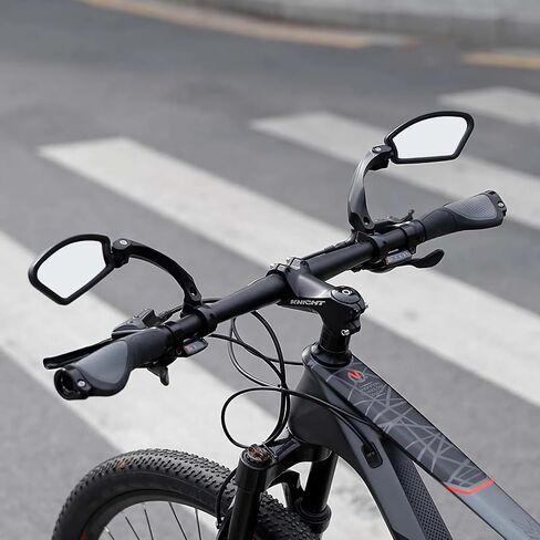 Bike Mirror,Bicycle Mirror for Handlebars,Upgraded Bike Mirror Handlebar Mount,Ajustable and Rotatable Safe Rearview Bicycle Mirror, Fit for Mountain Bikes,City Road Bikes, E-bikes (Left) in Saudi Arabia