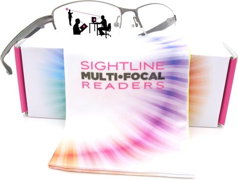 Sightline T611 Progressive Reading Glasses for Women and Men Premium Optical Frame XL Wide Fit in Saudi Arabia