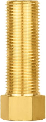 (عبوة من 2) أنبوب ذكر EFIELD 1/2 بوصة × 1/2 بوصة محول تركيب نحاسي تمديد أنبوب أنثى، طول 50 مم، موصل سداسي مع شريط إغلاق in Kuwait