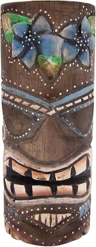 تماثيل خشبية تيكي مطلية، قائمة بذاتها، ديكور للشاطئ، مجموعة من لونين متنوعين، ارتفاع 20.32 سم in Kuwait