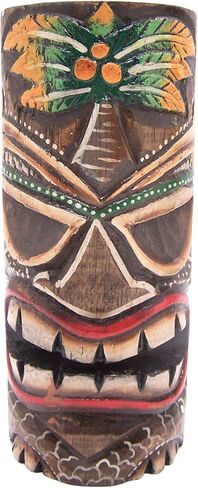 تماثيل خشبية تيكي مطلية، قائمة بذاتها، ديكور للشاطئ، مجموعة من لونين متنوعين، ارتفاع 20.32 سم in Kuwait