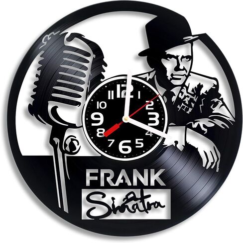 Frank Sinatra Music Handmade Vinyl Record Wall Clock, Frank Sinatra Design Gift for Any Occasion in Saudi Arabia