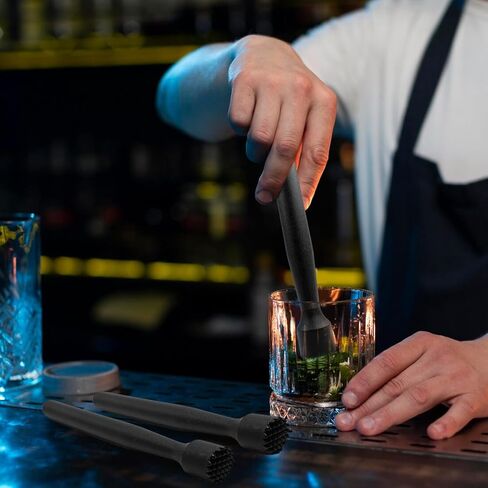 6 قطع من خلاط الكوكتيل البلاستيكي، مجموعة أدوات خلط المشروبات مقاس 8 بوصة من خلاط الفاكهة لكسارة الثلج وملحقات قضبان النادل لصنع الموهيتو والمارجريتا ومشروبات الفاكهة الأخرى in Kuwait