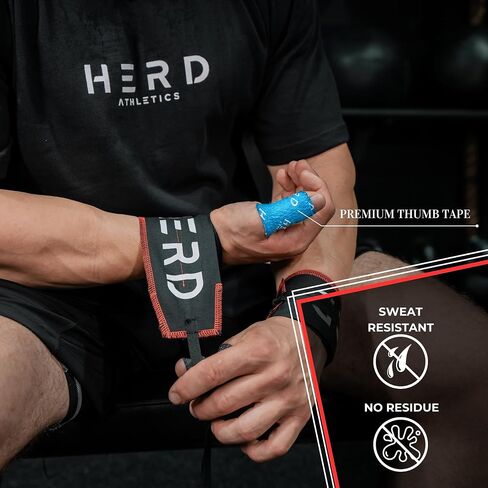2" Premium 3 Pack Athletic Weightlifting Thumb Tape for Olympic Weight Lift, Cross Training & Lifting, Deadlift, Powerlifting, Protect Fingers Thumb Hand & Enhance Grip (Blue) in Saudi Arabia