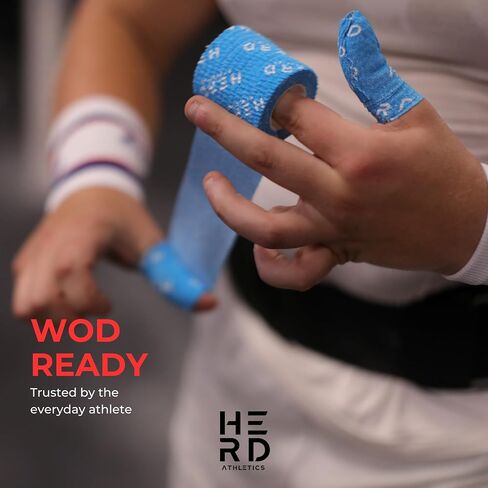 2" Premium 3 Pack Athletic Weightlifting Thumb Tape for Olympic Weight Lift, Cross Training & Lifting, Deadlift, Powerlifting, Protect Fingers Thumb Hand & Enhance Grip (Blue) in Saudi Arabia