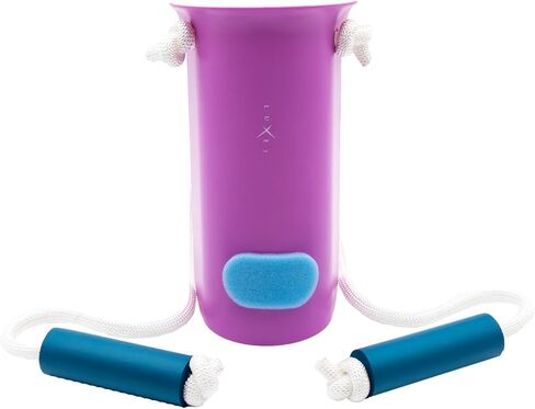 Luxet 3in1 Combo Hip Kit Long Foldable 32" Lightweight Strong Grip Reacher Grabber with Magnetic tip, Multipurpose Foldable, Dressing Aid Shoe Horn Stick Deluxe Sock Aid Stocking Pull On Helper Pink in Saudi Arabia