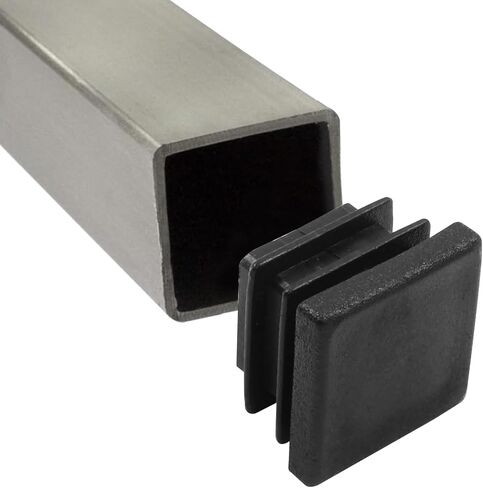 12 Pack 1 Inch (25mm) Square Plastic Plug, Square End Caps, Square Plastic End Caps Tubing Post End Cap for Square Tubing Post, Chairs and Furniture in Kuwait