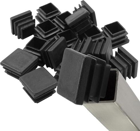 12 Pack 1 Inch (25mm) Square Plastic Plug, Square End Caps, Square Plastic End Caps Tubing Post End Cap for Square Tubing Post, Chairs and Furniture in Kuwait