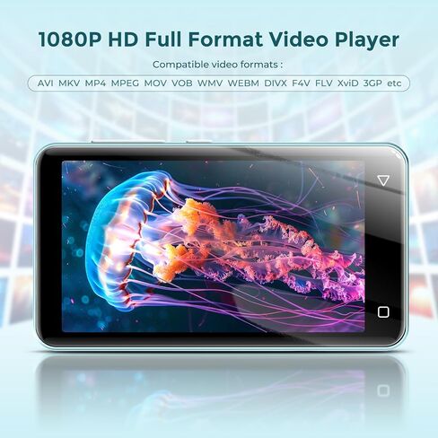 80GB MP3 Player with Bluetooth and WiFi, MP4 MP3 Player with Spotify,Spotify Kids,4" Music Player with Pandora, Audible, MP3 Player with Speaker (Pink_White) in Kuwait