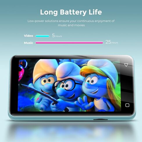 80GB MP3 Player with Bluetooth and WiFi, MP4 MP3 Player with Spotify,Spotify Kids,4" Music Player with Pandora, Audible, MP3 Player with Speaker (Pink_White) in Kuwait
