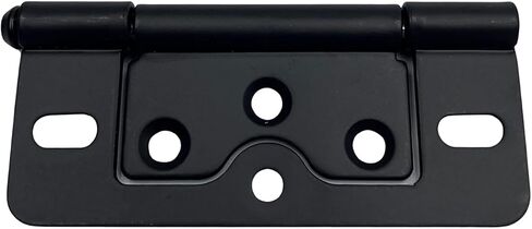6 Pack Non-Mortise Door Hinges, 3" x 1.4" Stainless Steel Closet Door Hinges Heavy Duty Chest Hinges Bifold Door Hinges with Mounting Screws(Black) in Saudi Arabia