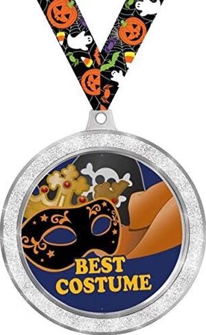 Halloween Medals, 2.5" 2nd Place Halloween Best Costume Medal Prize, Great Halloween Costume Contest Awards Prime in Saudi Arabia