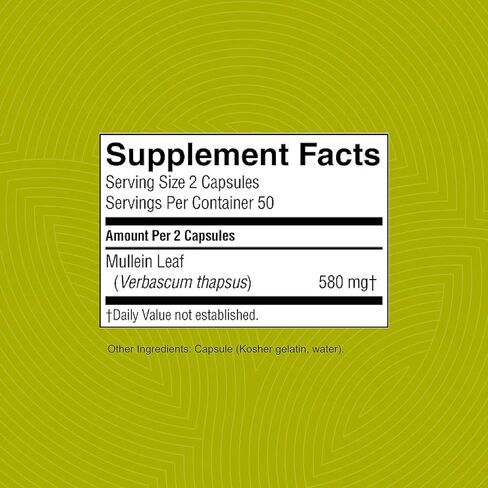 Nature's Sunshine Mullein، 100 كبسولة in Kuwait