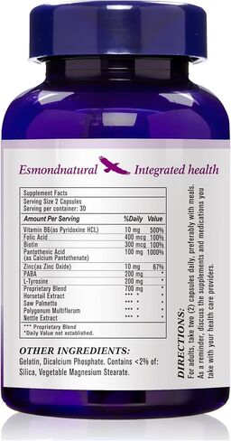Anti Gray Hair Capsule (Supports in decreasing Gray Hair. Stimulates Healthy Hair Growth), GMP, Natural Product Assn Certified, Made in USA - 60 Capsules in Saudi Arabia