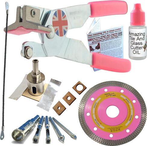 Tile Cutter Hand Tool Cut Floor Tile Glass Tile Cut Tiles Straight or Quarter Curve Manual Tile Cutter Tool for Cutting Wall Tile Porcelain Tile and Glass Tile Faster and Cleaner than a Wet Tile saw in Kuwait
