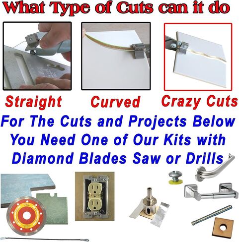 Tile Cutter Hand Tool Cut Floor Tile Glass Tile Cut Tiles Straight or Quarter Curve Manual Tile Cutter Tool for Cutting Wall Tile Porcelain Tile and Glass Tile Faster and Cleaner than a Wet Tile saw in Kuwait