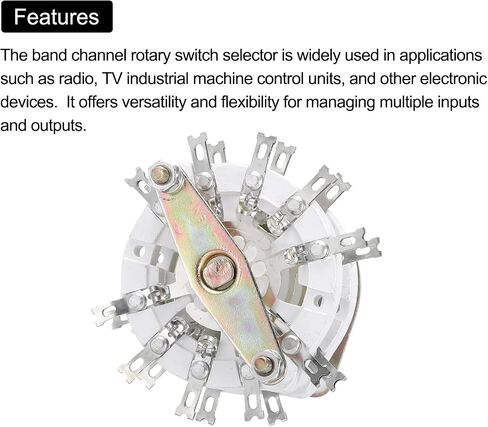 MECCANIXITY 4P4T Rotary Switch 4 Pole 4 Position Band Selector 2 Deck for TV Radio Home Machine 3 Pcs in Saudi Arabia