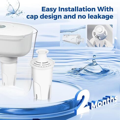 Improvedhand Water Filter Replacement Compatible with Brita Water Pitchers and Dispensers, OB03, Classic 35557, Mavea 107007 and More, Pack of 3 in Saudi Arabia