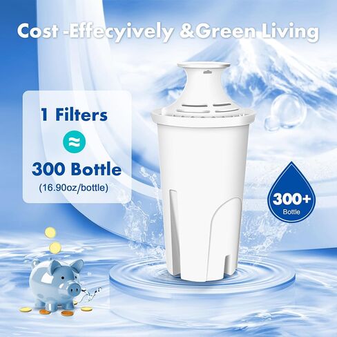 Improvedhand Water Filter Replacement Compatible with Brita Water Pitchers and Dispensers, OB03, Classic 35557, Mavea 107007 and More, Pack of 3 in Saudi Arabia