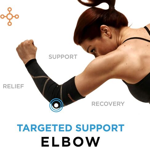 Tommie Copper Performance Compression Elbow Sleeve, Men & Women, UPF 50 Sleeve for Tennis Elbow & Golfers Elbow Relief in Kuwait