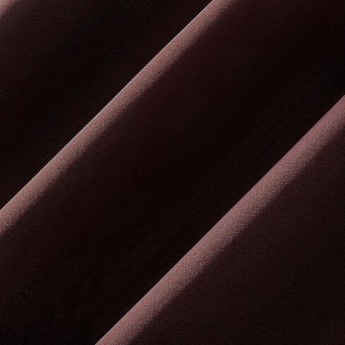 زوج ستائر Sun Zero Soho مكون من قطعتين لتوفير الطاقة وتقليل الضوضاء، مقاس 137 سم × 96 سم، أحمر ميرلوت in Kuwait