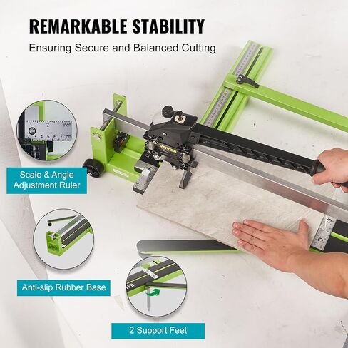 VEVOR Tile Cutter 48 Inch, Manual Tile Cutter All-Steel Frame,Tile Cutting Machine w/Laser Guide and Bonus Spare Cutter,Tile Cutter Hand Tool for Precision Cutting Porcelain Ceramic Floor Tiles in Saudi Arabia