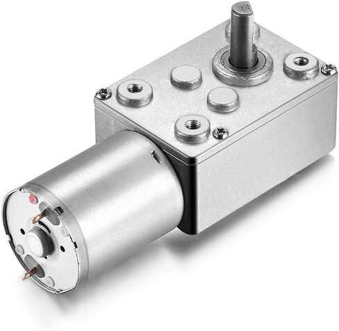 uxcell DC 12V 65RPM Worm Gear Motor 6mm Shaft High Torque Turbine Reducer in Saudi Arabia