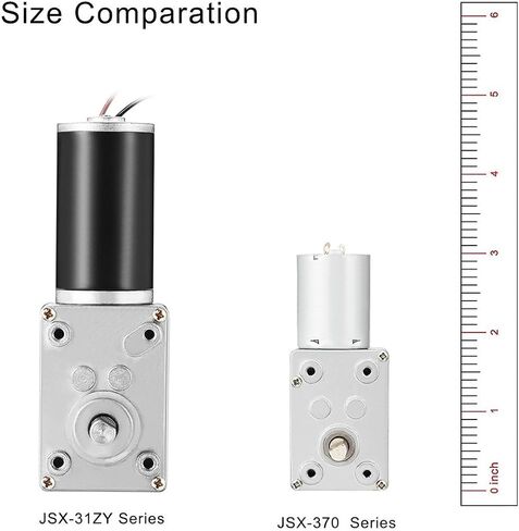uxcell DC 12V 65RPM Worm Gear Motor 6mm Shaft High Torque Turbine Reducer in Saudi Arabia