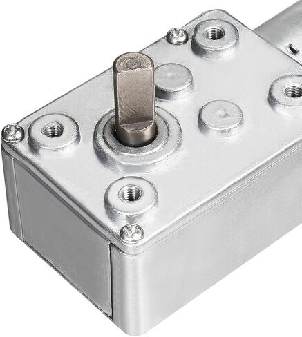 uxcell DC 12V 65RPM Worm Gear Motor 6mm Shaft High Torque Turbine Reducer in Saudi Arabia