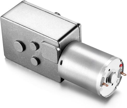 uxcell DC 12V 65RPM Worm Gear Motor 6mm Shaft High Torque Turbine Reducer in Saudi Arabia