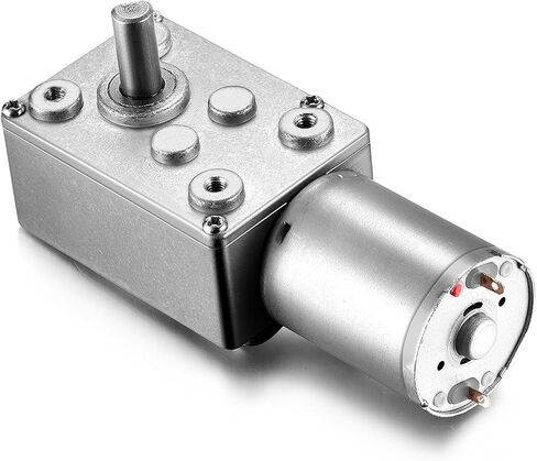 uxcell DC 12V 65RPM Worm Gear Motor 6mm Shaft High Torque Turbine Reducer in Saudi Arabia