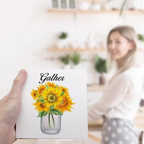 Summer Desk Decor,Sunflower Gnome on Retro Green Truck Wooden Plaque Sign Desk Decor,Rustic Floral Gnome Wood Block Sign Desk Decorations for Summer Home Living Room Office Garden Shelf Table Decor in Kuwait