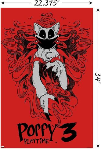 Trends International Poppy Playtime: Chapter 3 - Smoke Wall Poster, 22.37" x 34.00", Poster & Clip Bundle in Saudi Arabia