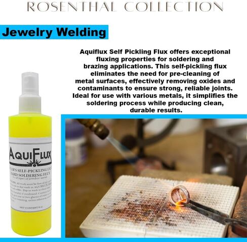 Aquiflux Self Pickling Flux 1/2 Pint for Precious Metals Gold Silver Jewelry and Hard Soldering (8 oz.) in Kuwait