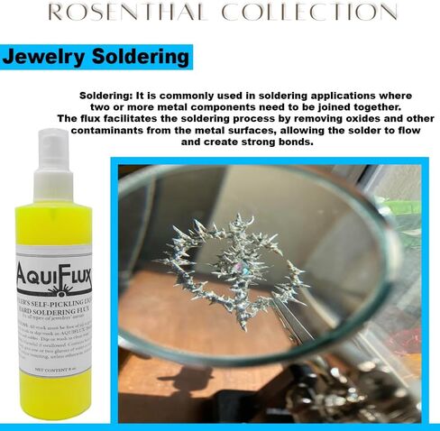 Aquiflux Self Pickling Flux 1/2 Pint for Precious Metals Gold Silver Jewelry and Hard Soldering (8 oz.) in Kuwait