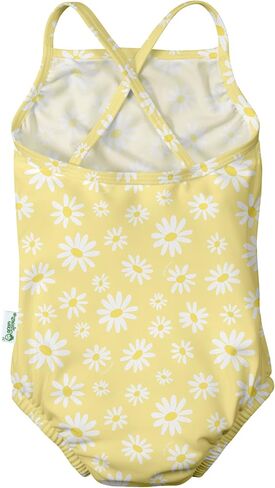 green sprouts i play Baby Girl's Patterned one-Piece Swimsuit, Coral, Small in Saudi Arabia