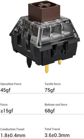 مفاتيح لوحة المفاتيح الميكانيكية، 5 Pin 45gf Box V2 Cliky Switches، متوافقة مع MX Keycaps، ومفاتيح الألعاب (26 قطعة) (أبيض) in Saudi Arabia