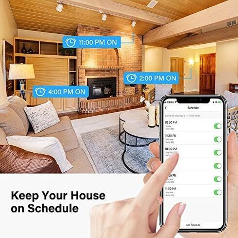 Aoycocr Smart Plugs That Work with Alexa Echo Google Home for Voice Control, Smart Home Mini WiFi Outlet with Timer Remote Control Function, No Hub Required, ETL FCC Listed 4 Pack, 2.4GHz Network in Saudi Arabia