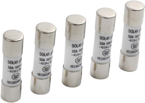 PV فيوز 1000VDC سريع النفخ فيوز 10 قطعة 10*38 مللي متر 32A gPV نوع فيوز متعدد الصمامات النحاس صنع السيراميك الصمامات in Kuwait