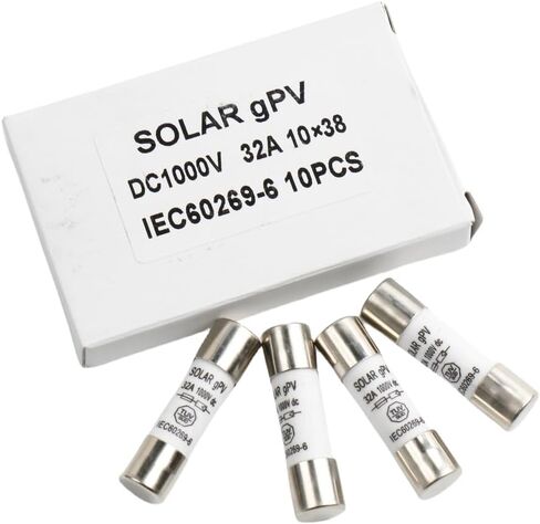 PV فيوز 1000VDC سريع النفخ فيوز 10 قطعة 10*38 مللي متر 32A gPV نوع فيوز متعدد الصمامات النحاس صنع السيراميك الصمامات in Kuwait