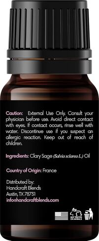 Clary Sage Essential Oil - 0.33 Fl Oz - 100% Pure and Natural - Premium Grade Essential Oil for Diffuser and Aromatherapy in Saudi Arabia